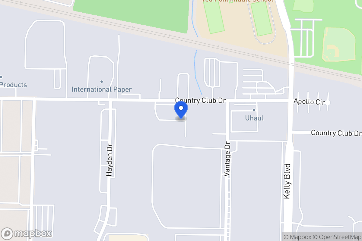 Map of 2122 Country Club Dr