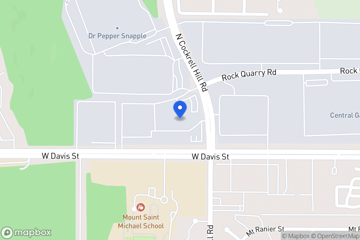Map of 1001 N Cockrell Hill Rd