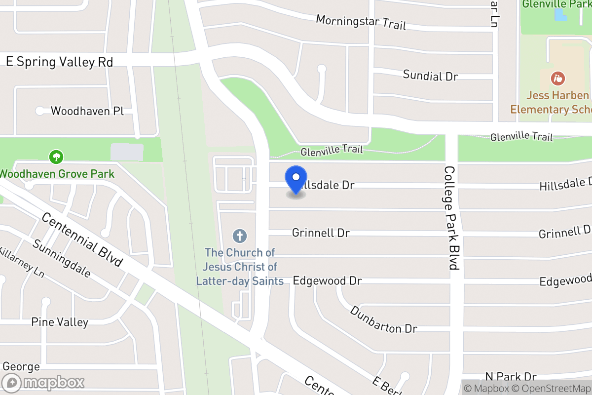 Map of 804 Hillsdale Dr