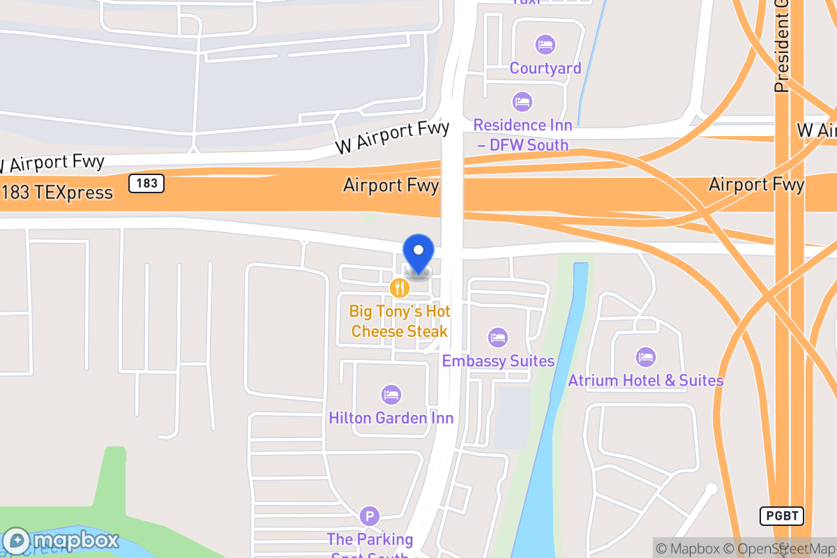 Map of 4900 W Airport Fwy