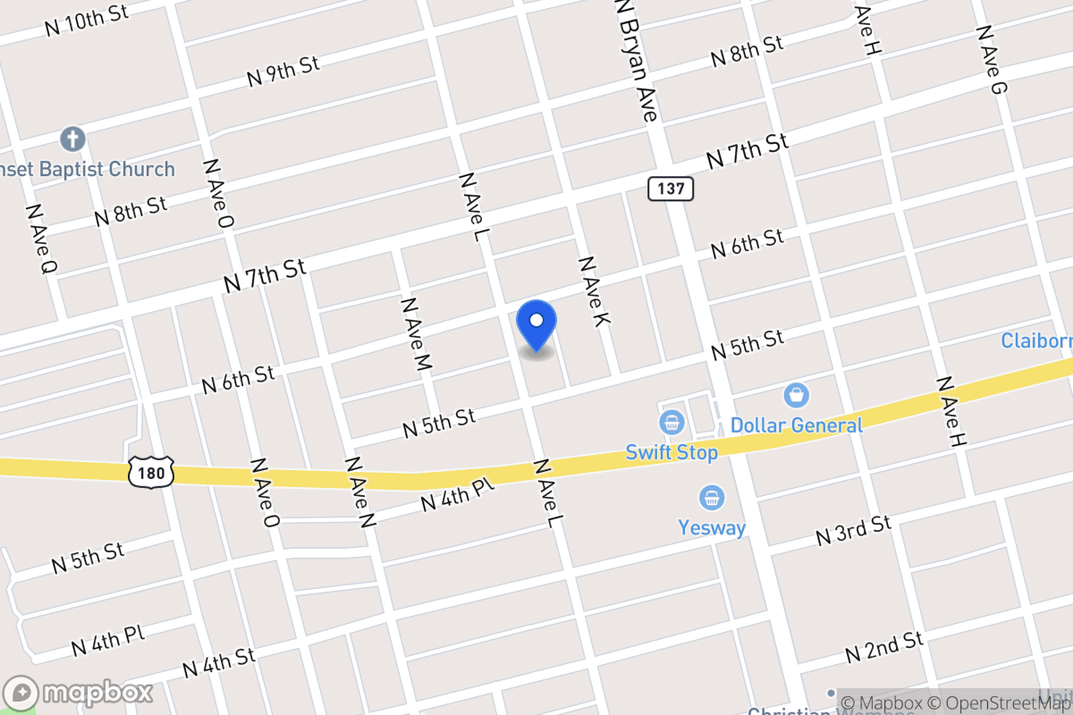 Map of 600 N Ave L