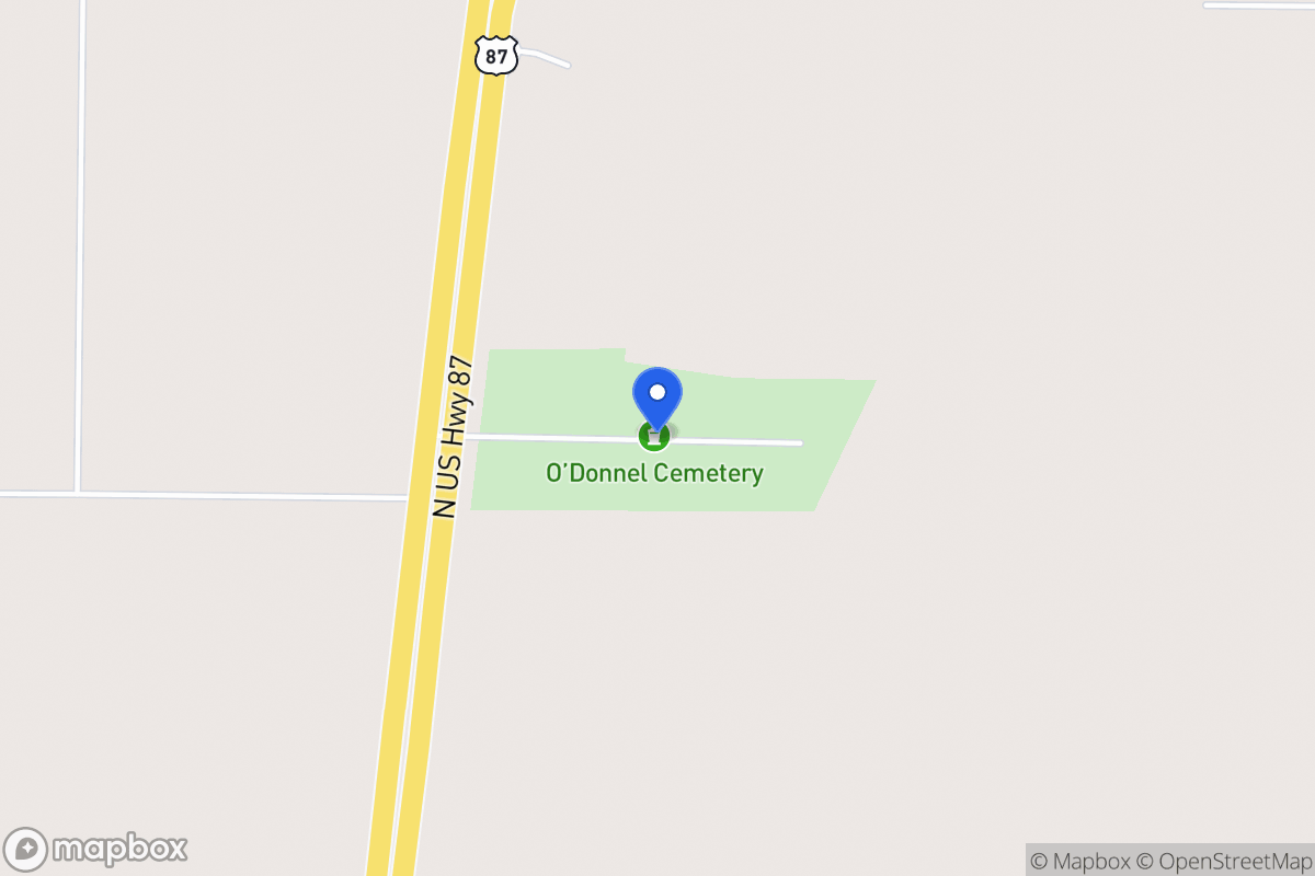 Map of Sw Of Odonnell