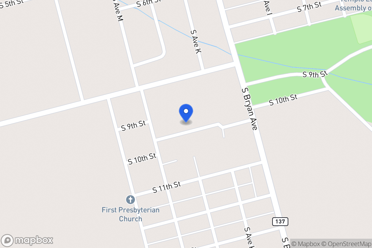 Map of S 10th