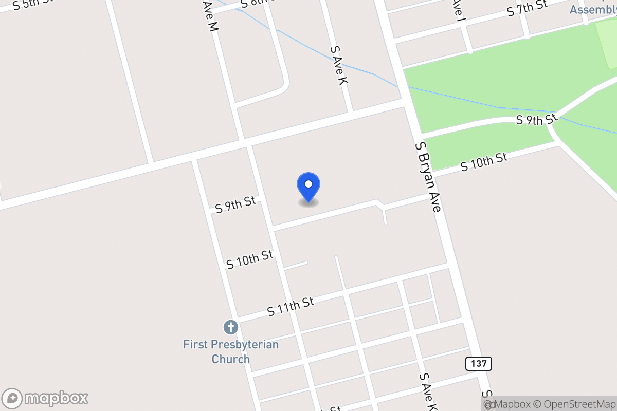 Map of 1302 S 10th