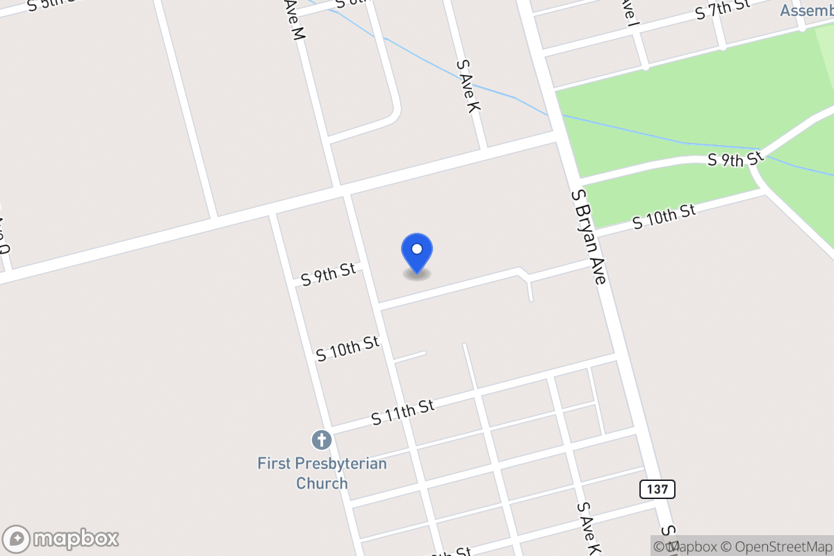 Map of 1304 S 10th