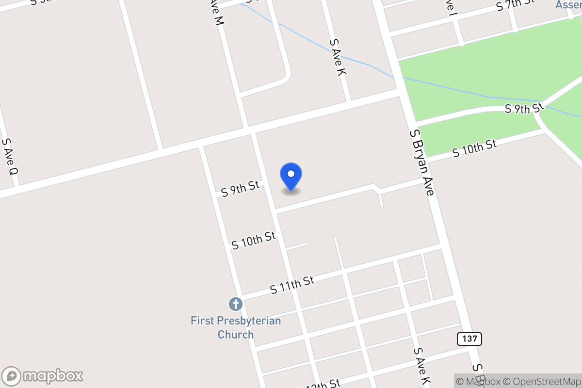 Map of 1306 S 10th