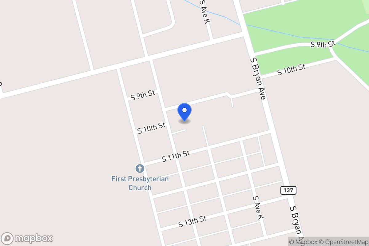 Map of 1300 S 10th