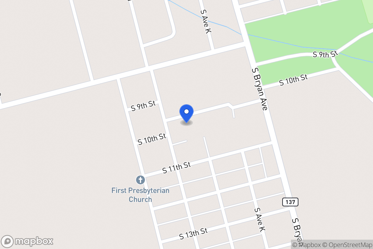 Map of 1307 S 10th