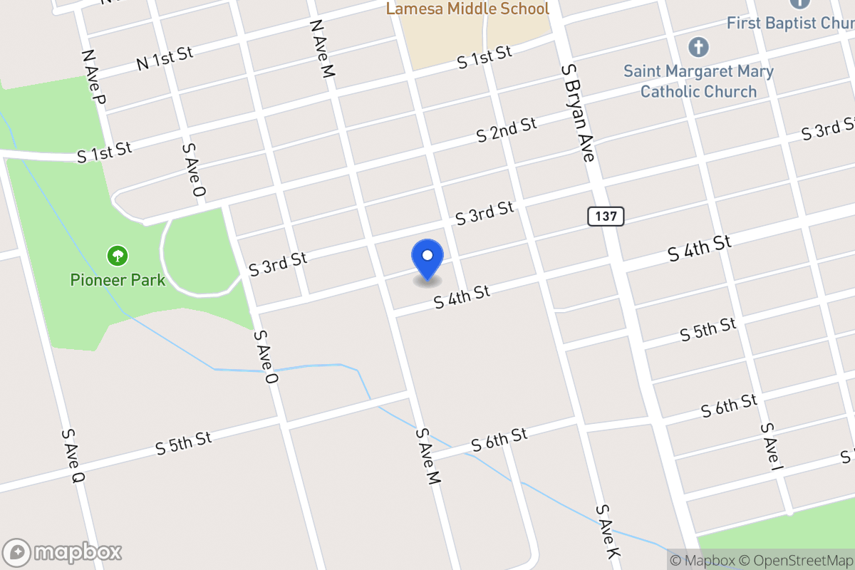 Map of 1306 S 4th