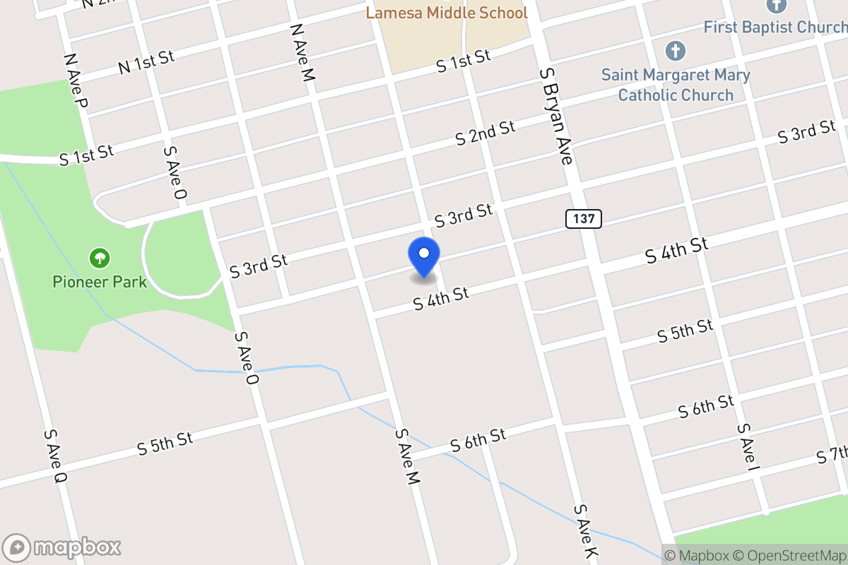Map of 408 S Ave L