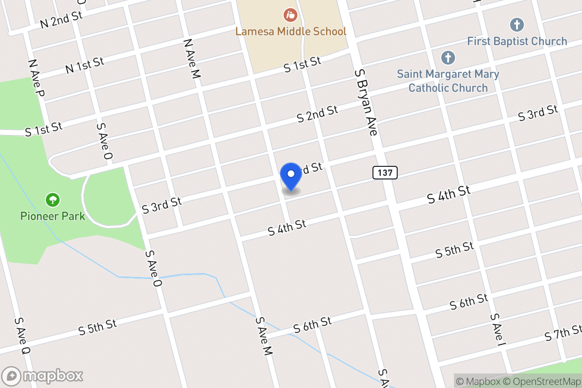 Map of 405 S Ave L