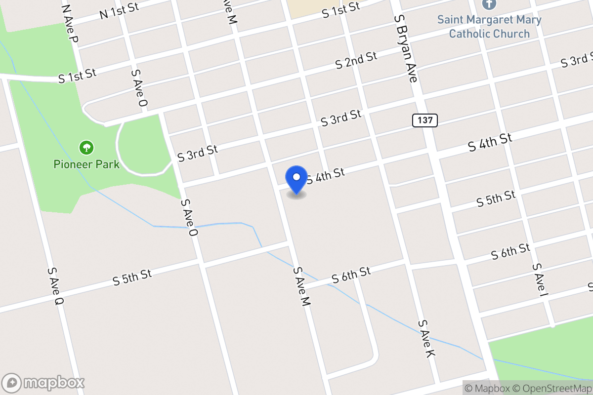 Map of 1309 S 4th