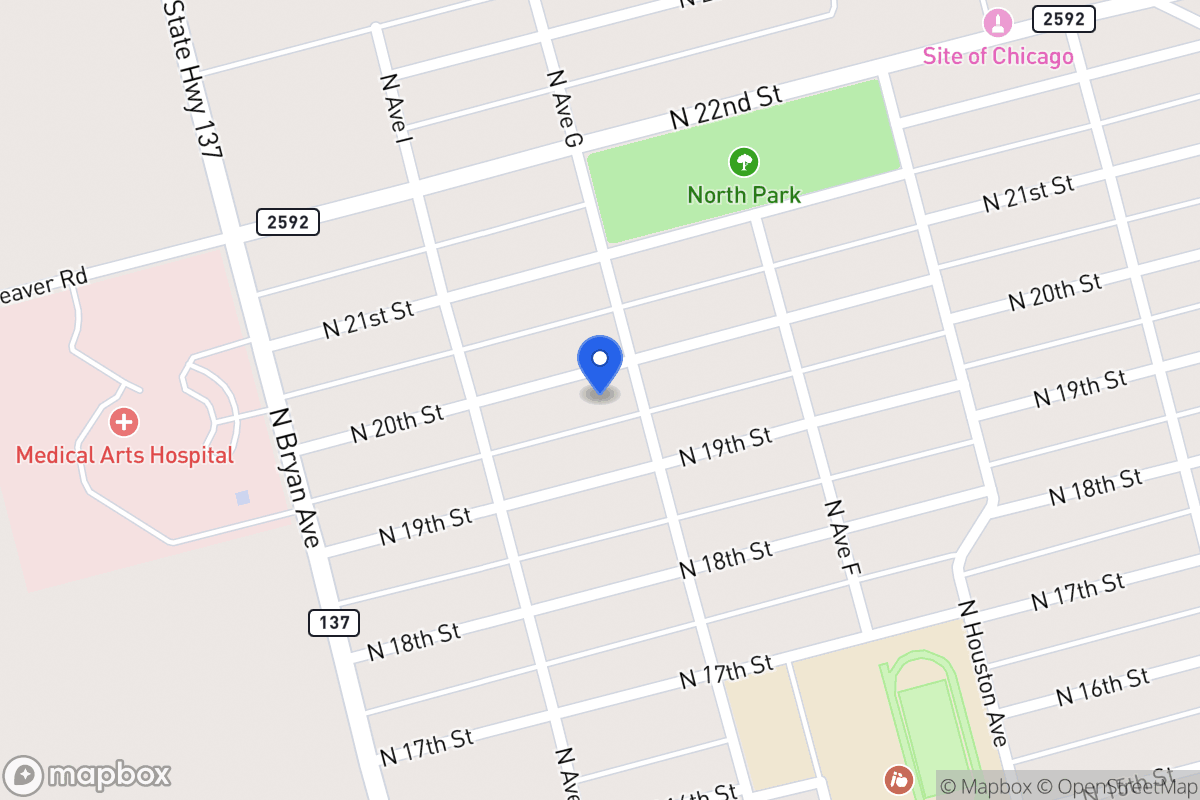 Map of 803 N 20th