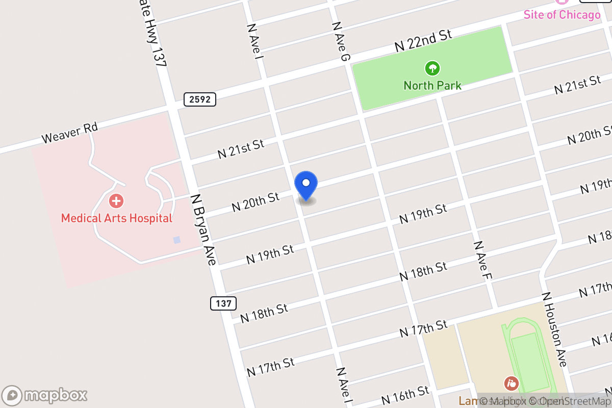 Map of 813 N 20th
