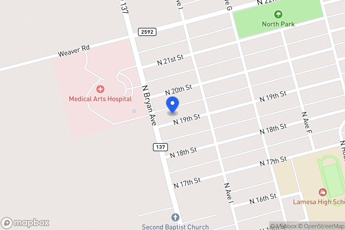 Map of 1014 N 19th