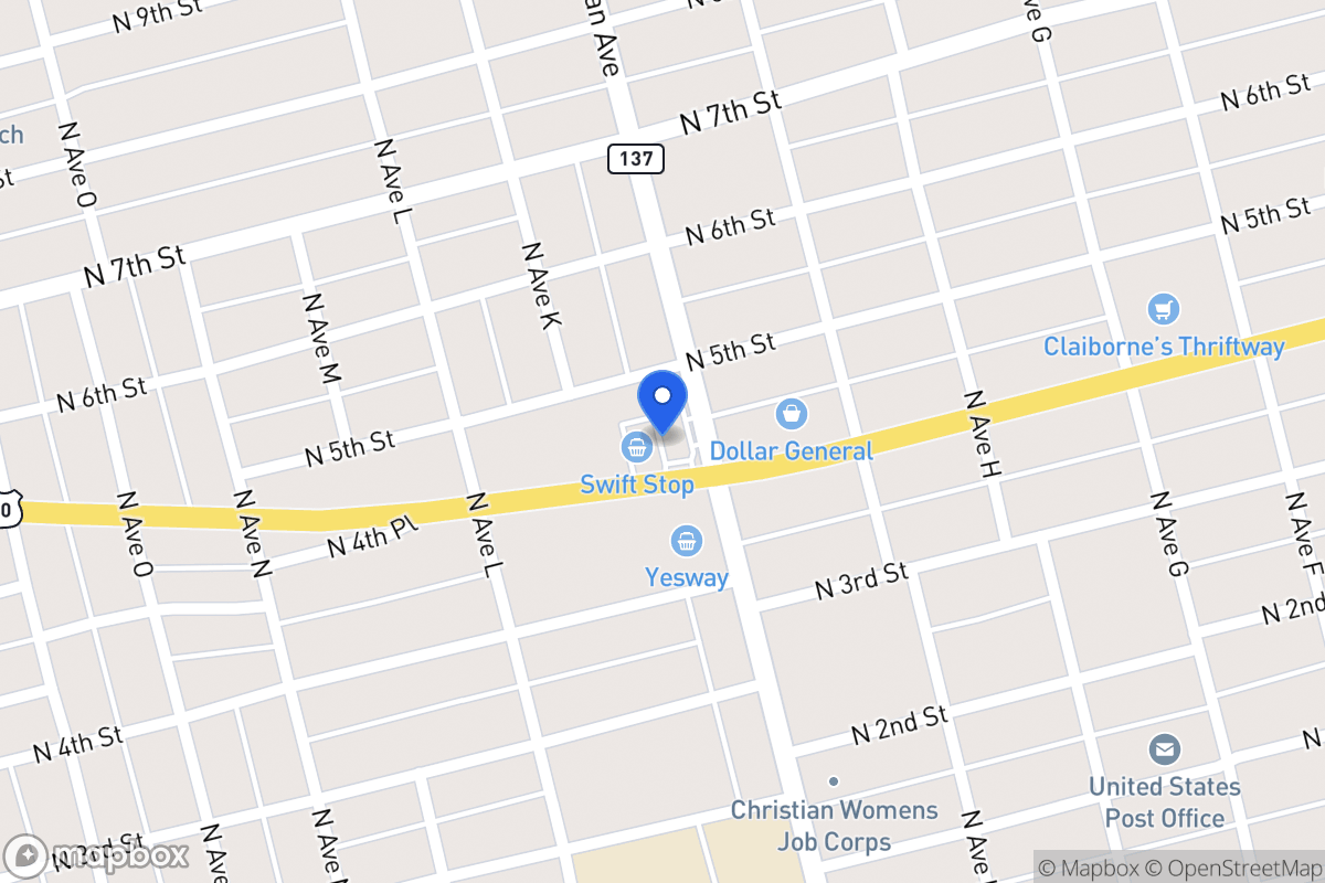 Map of 1100 N 4th
