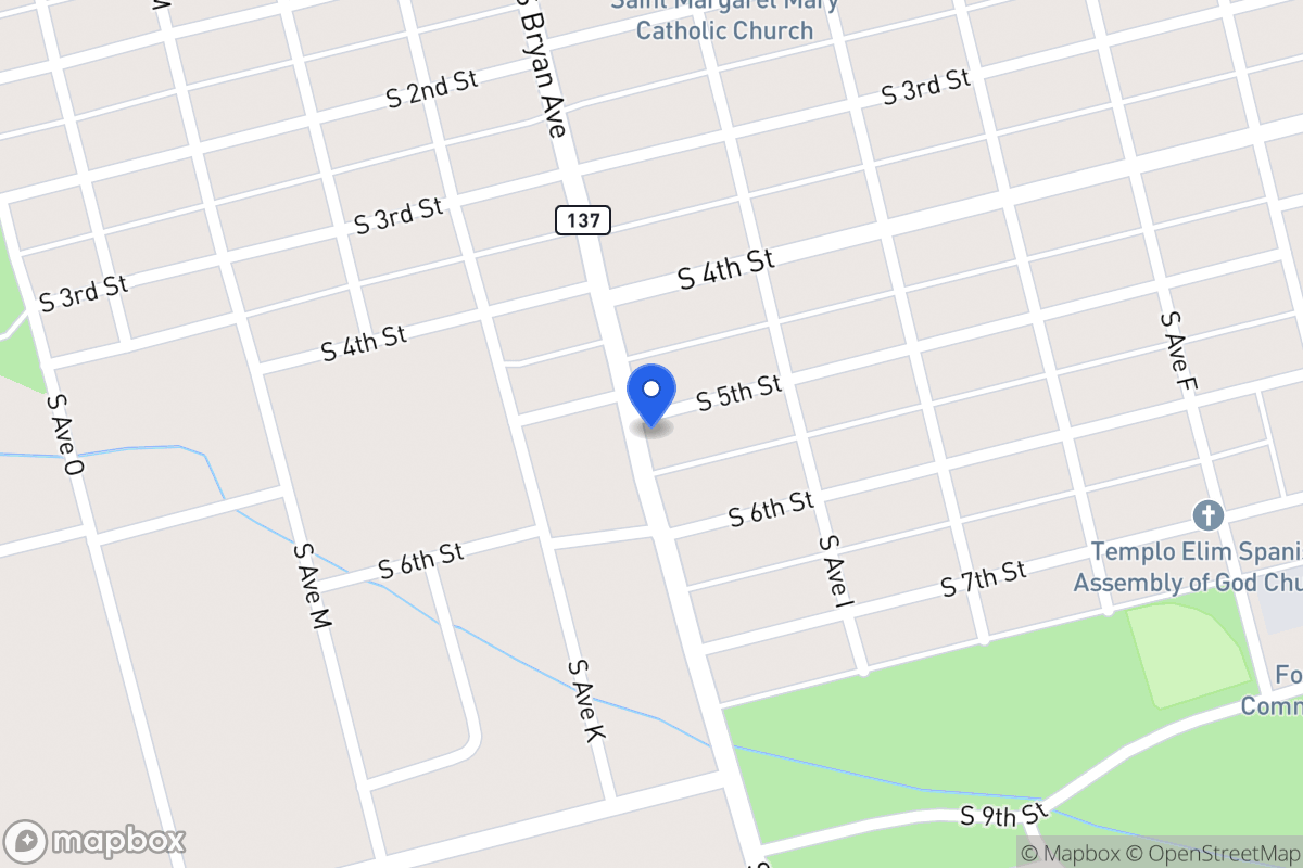 Map of 1017 S 5th