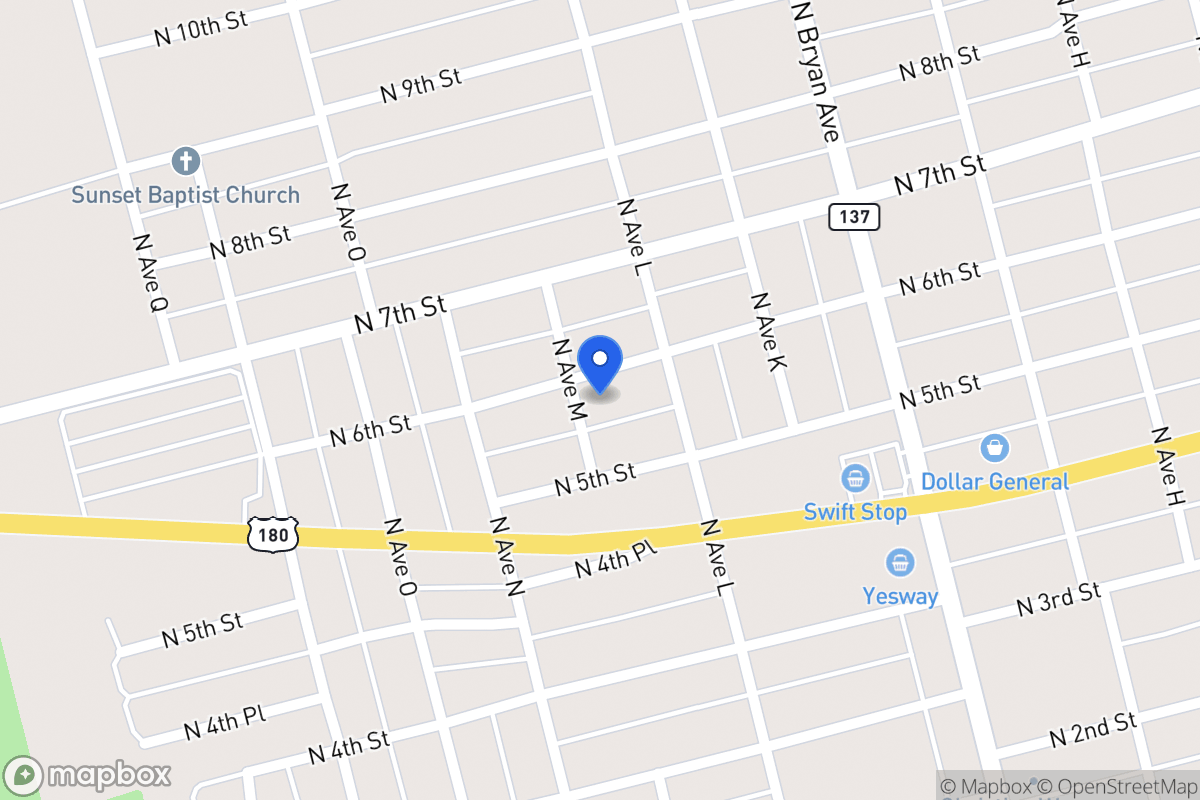 Map of 1309 N 6th