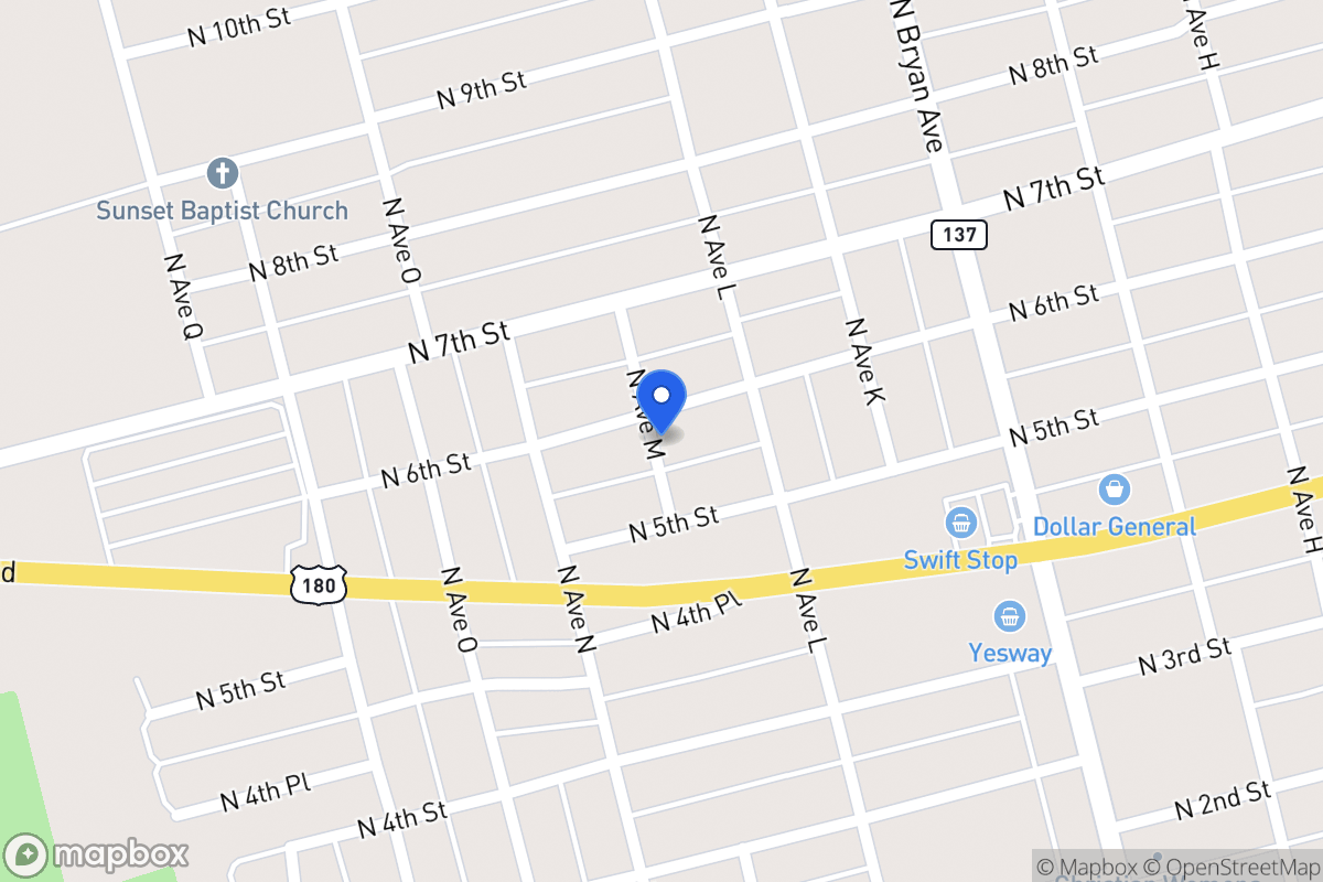 Map of 1311 N 6th