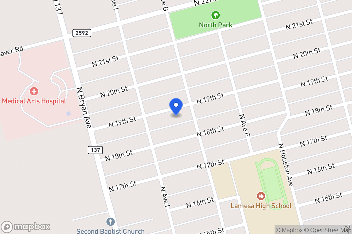 Map of 805 N 19th