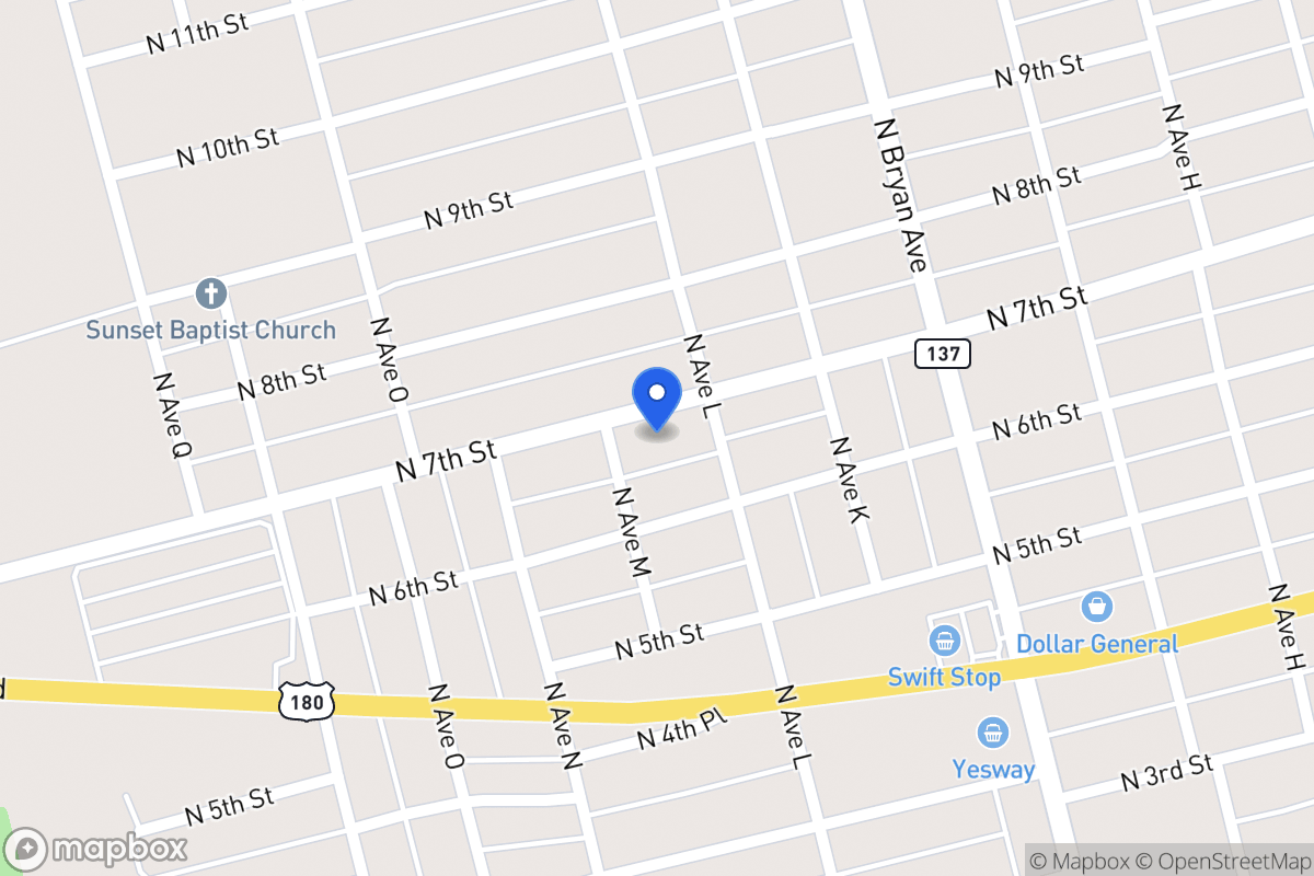 Map of 1307 N 7th