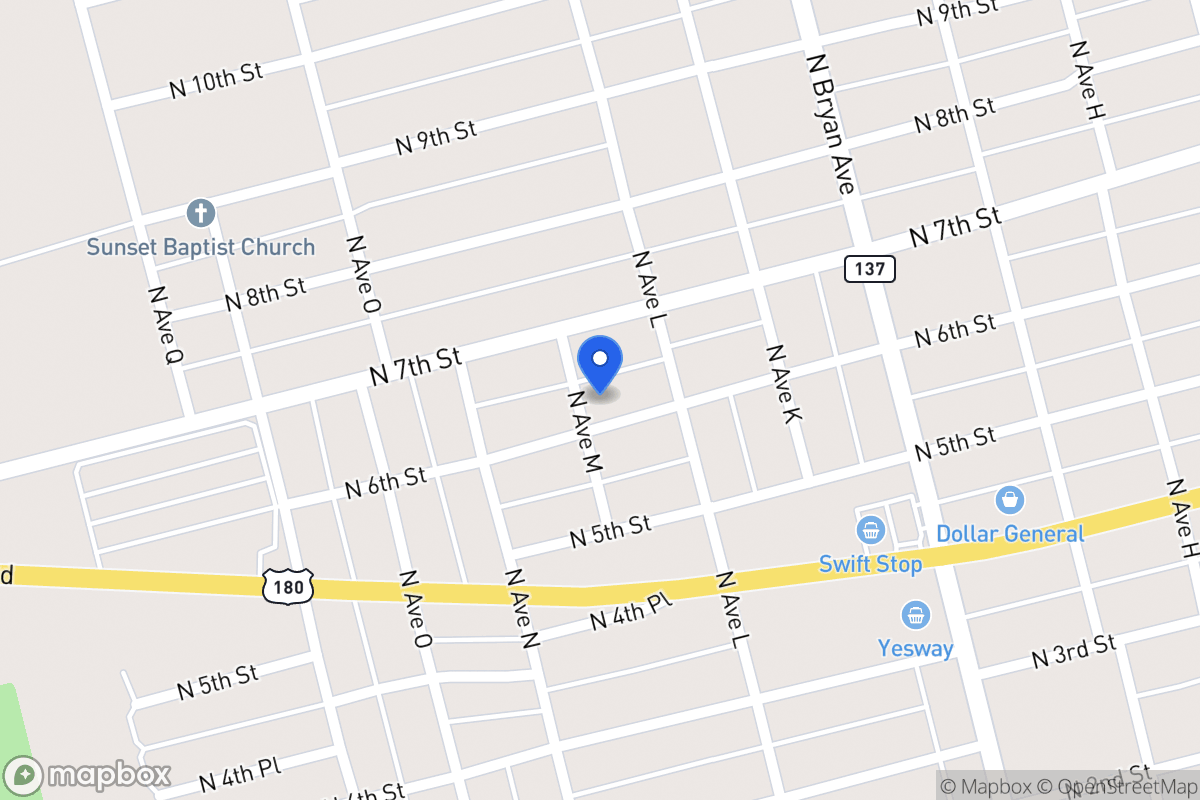 Map of N 6th