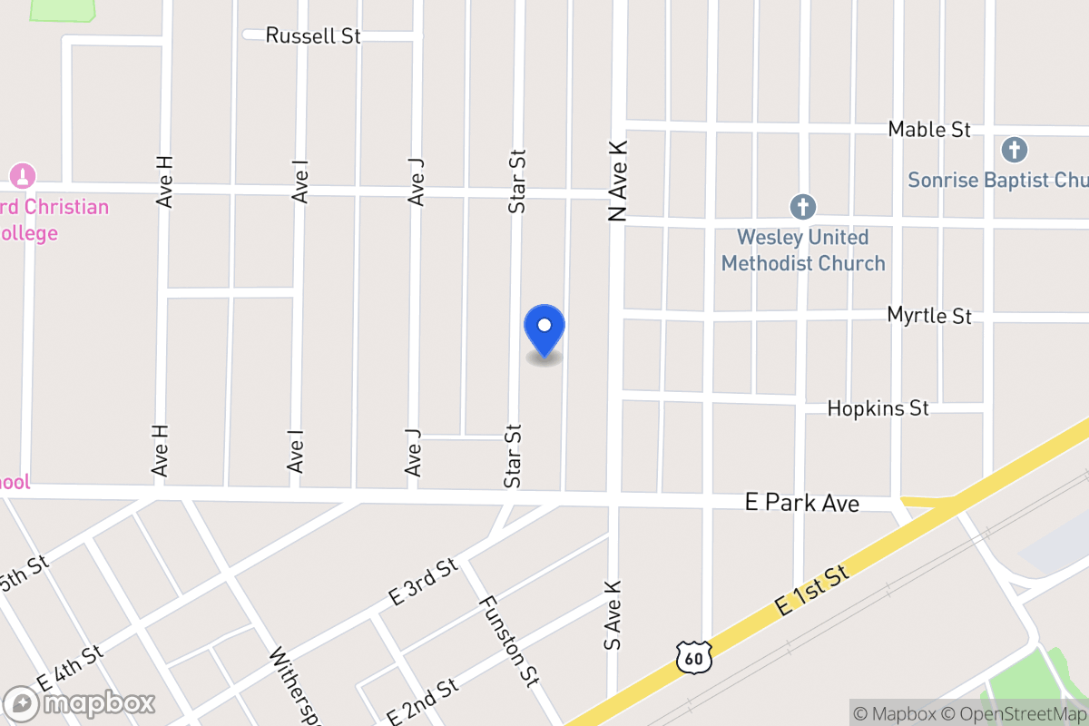 Map of 116  Star , , Tx
