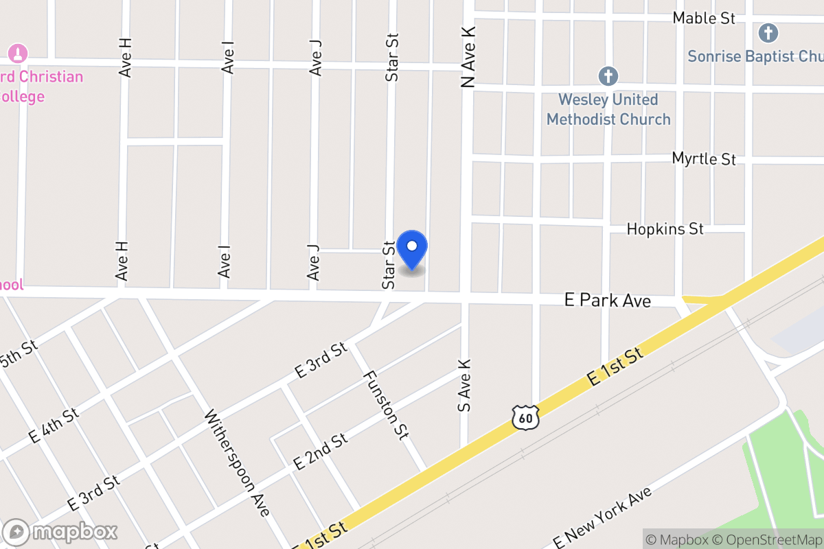 Map of 1203 E Park Ave, , Tx