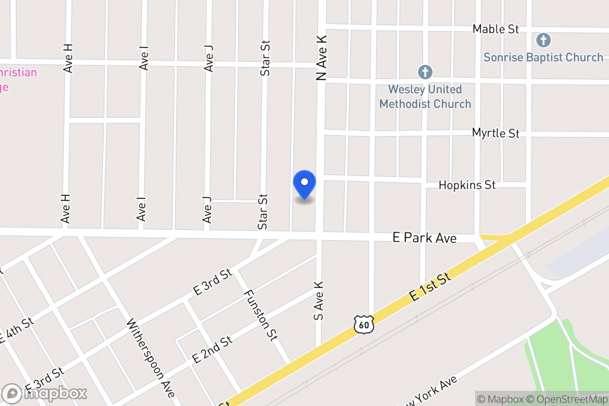Map of 103 N Ave.K , , Tx
