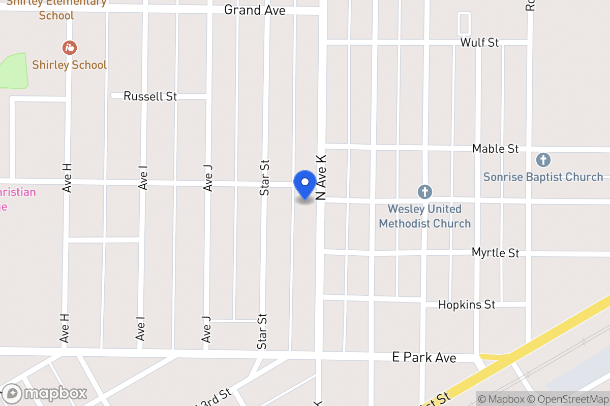 Map of 133 N Ave.K , , Tx