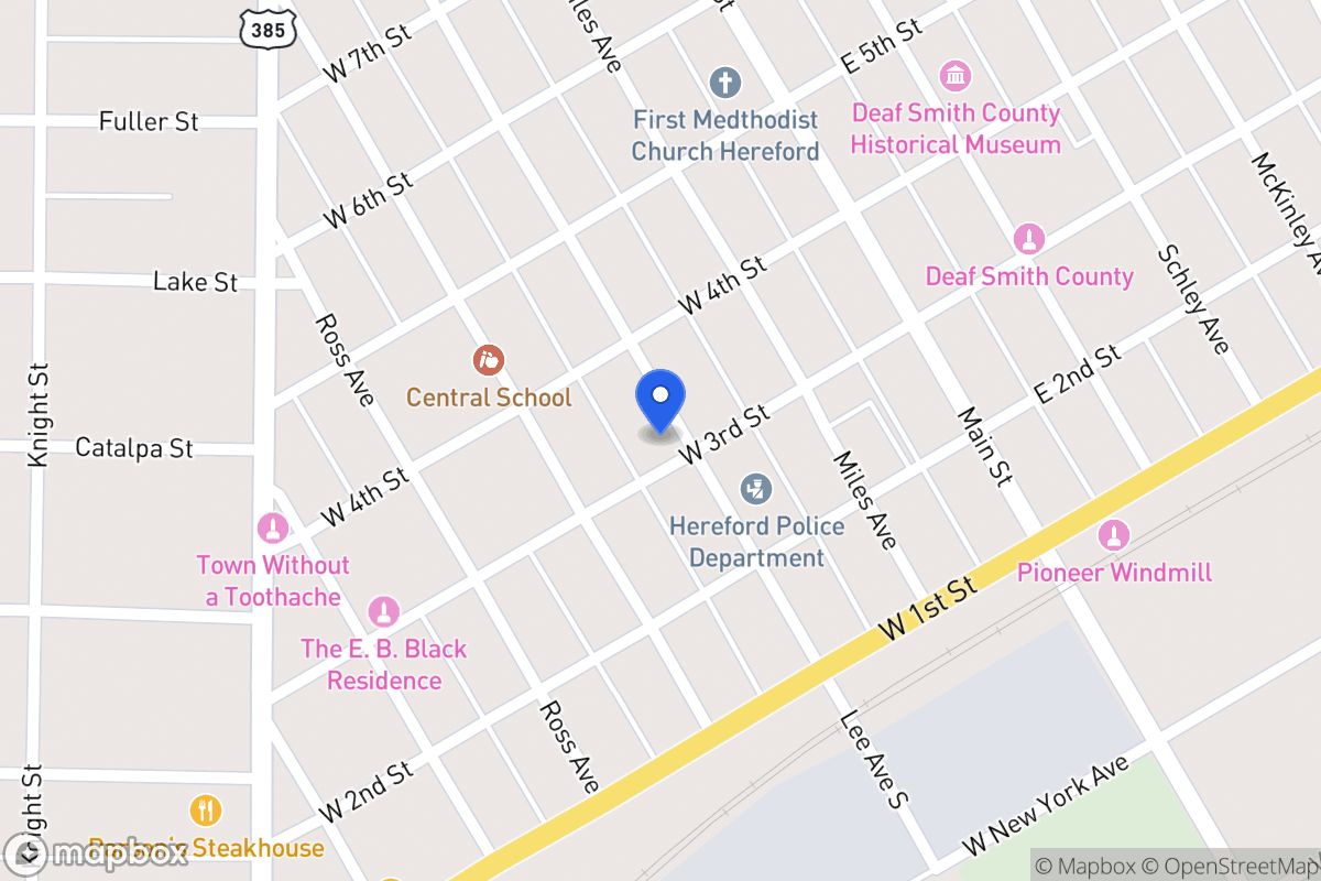 Map of 304 W 3rd , , Tx