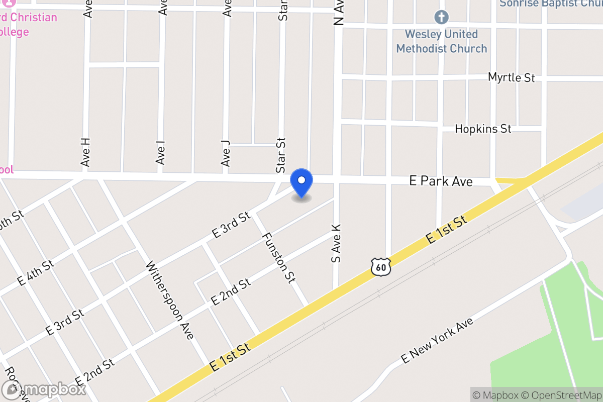 Map of 1010 E 3rd , , Tx