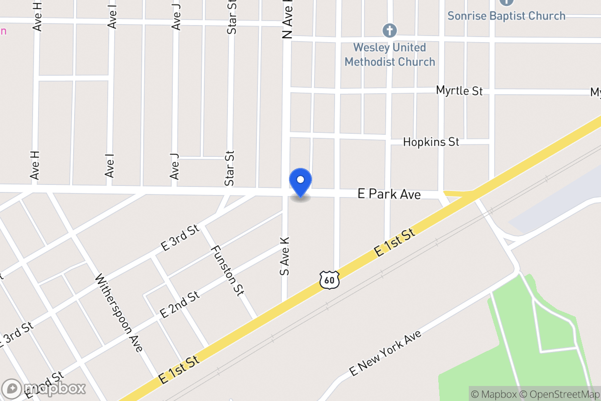 Map of 1302 E Park Ave, , Tx