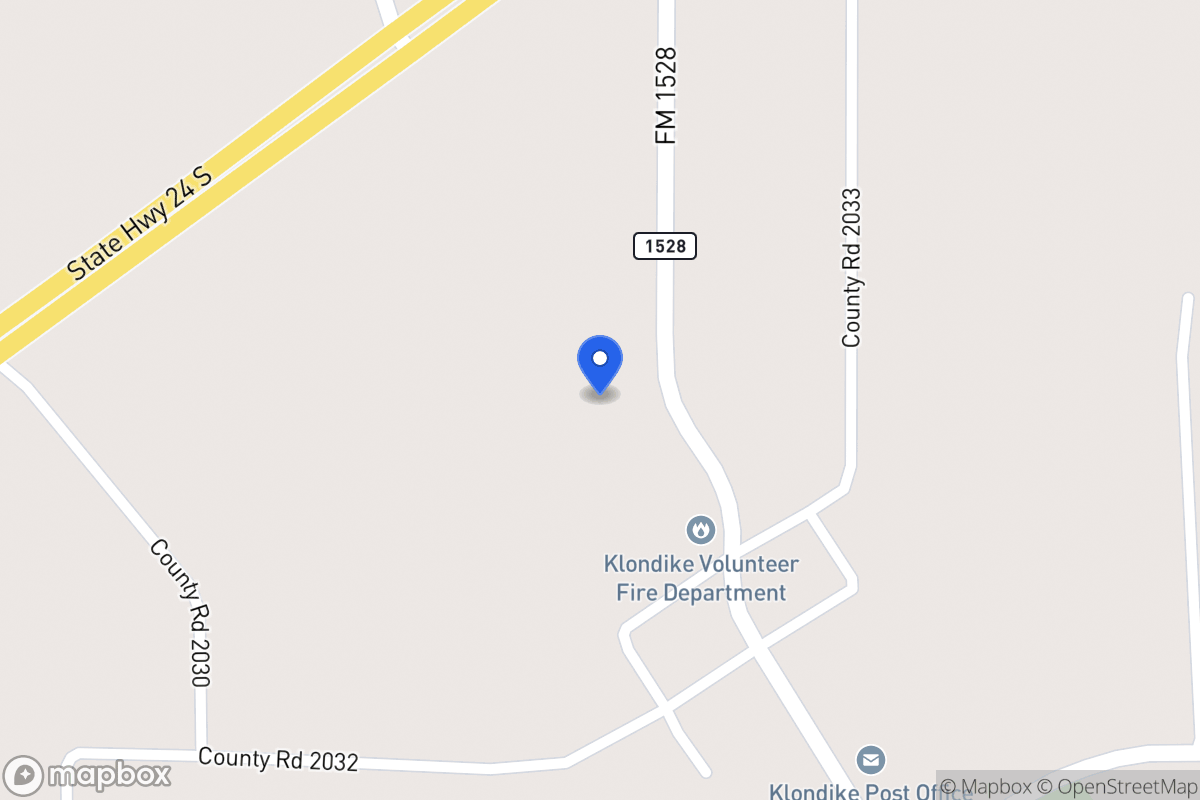 Map of 5807 Fm 1528 , Klondike, Tx 75448, Klondike
