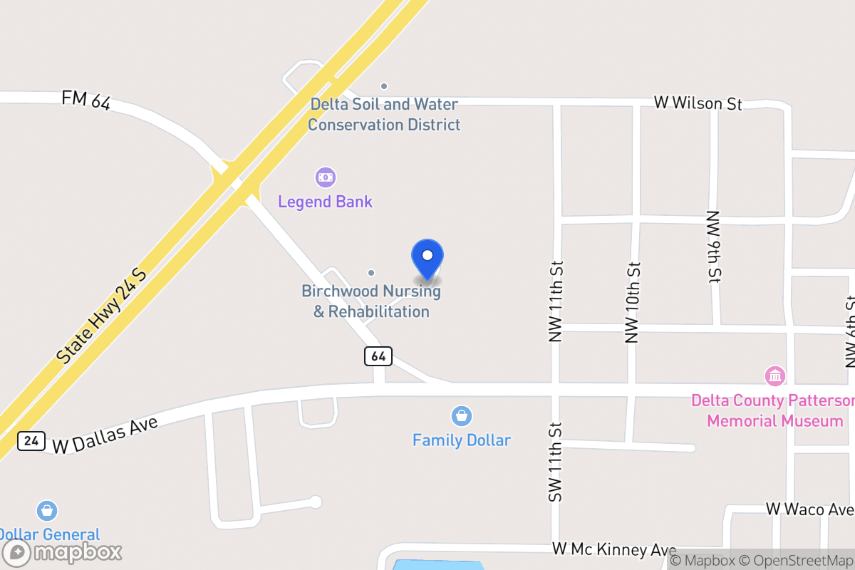 Map of 100 Fm 64 Es, Cooper, Tx 75432, Cooper