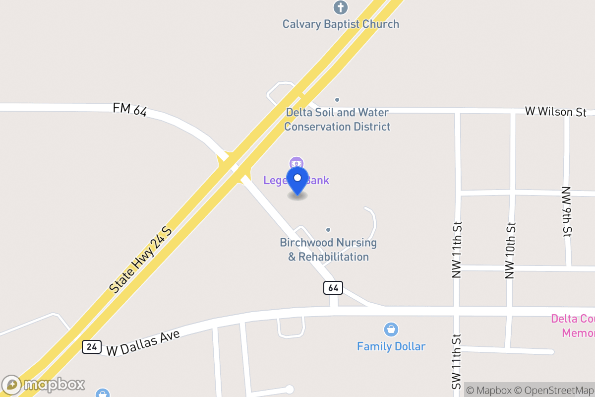 Map of Fm 64 , , Tx