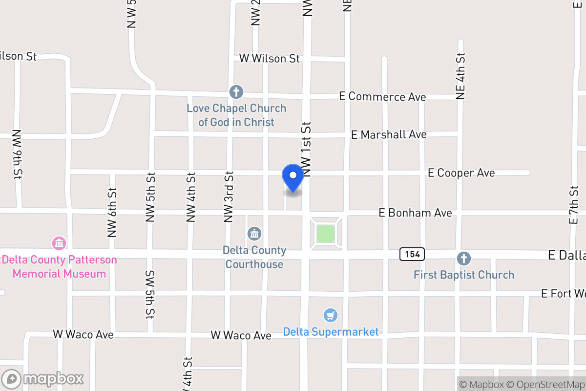 Map of Nw 1st St, Cooper, Tx 75432, Cooper