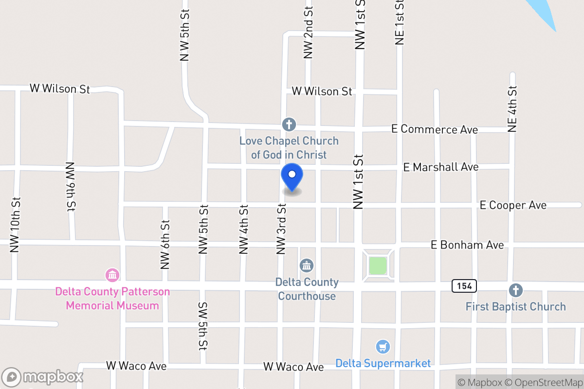 Map of Ne Corner Of W Cooper & N W 3rd , , Tx