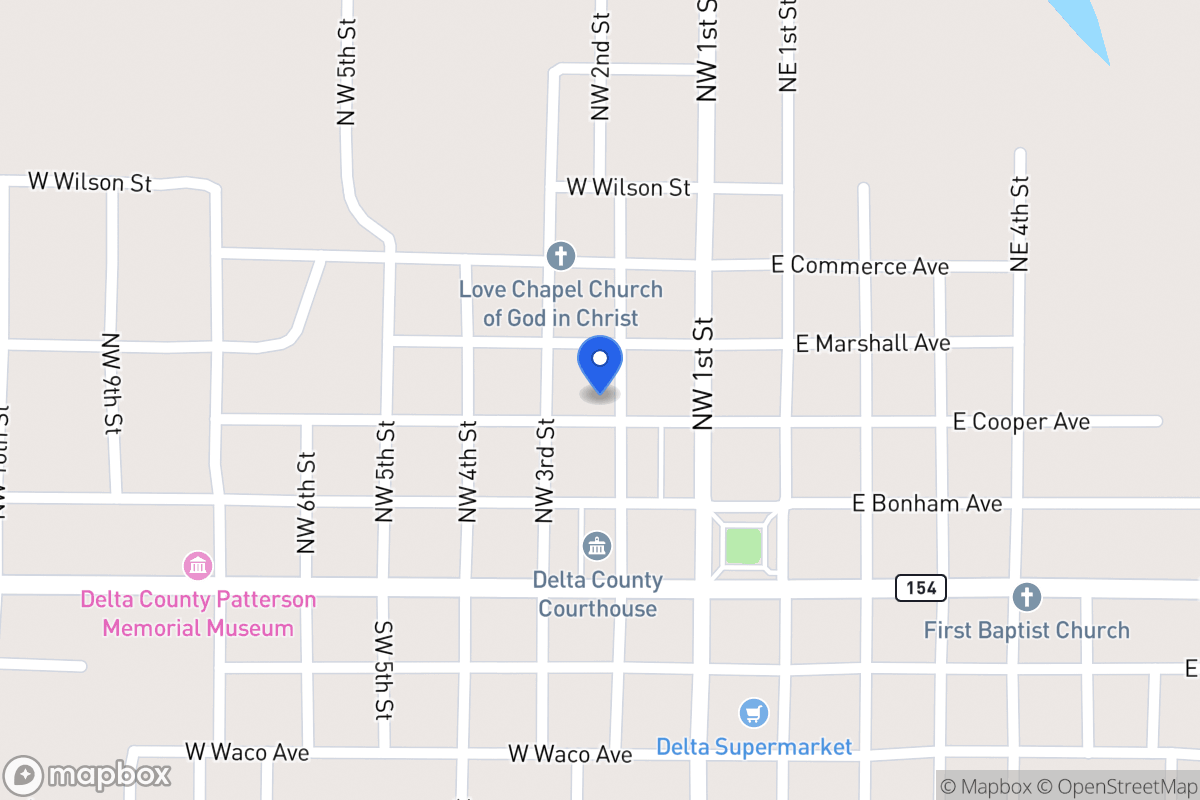 Map of 200 W Cooper St, Cooper, Tx 75432, Cooper