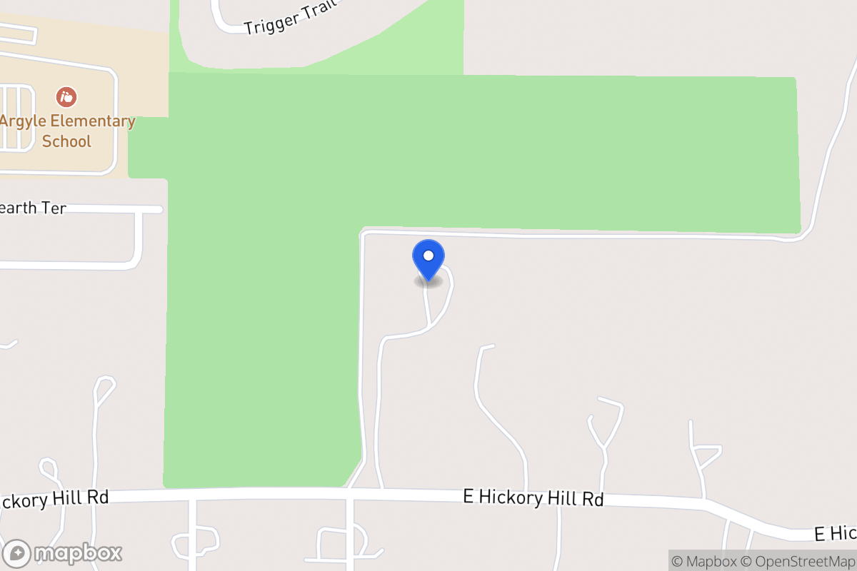 Map of Hickory Hill Rd, Argyle, Tx 76226, Argyle