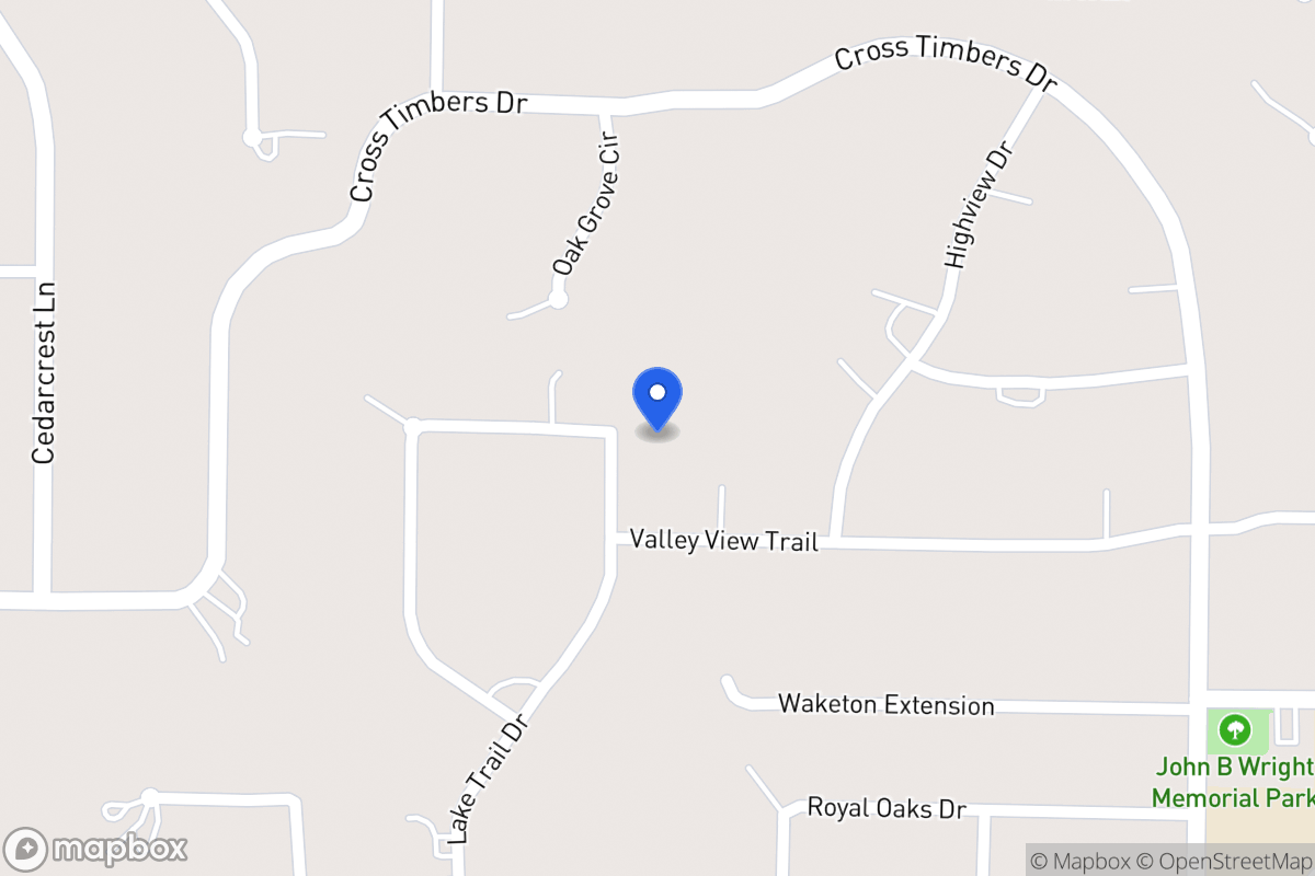 Map of 220  Lake Trail Ct, Double Oak, Tx 75077-8489, Double Oak
