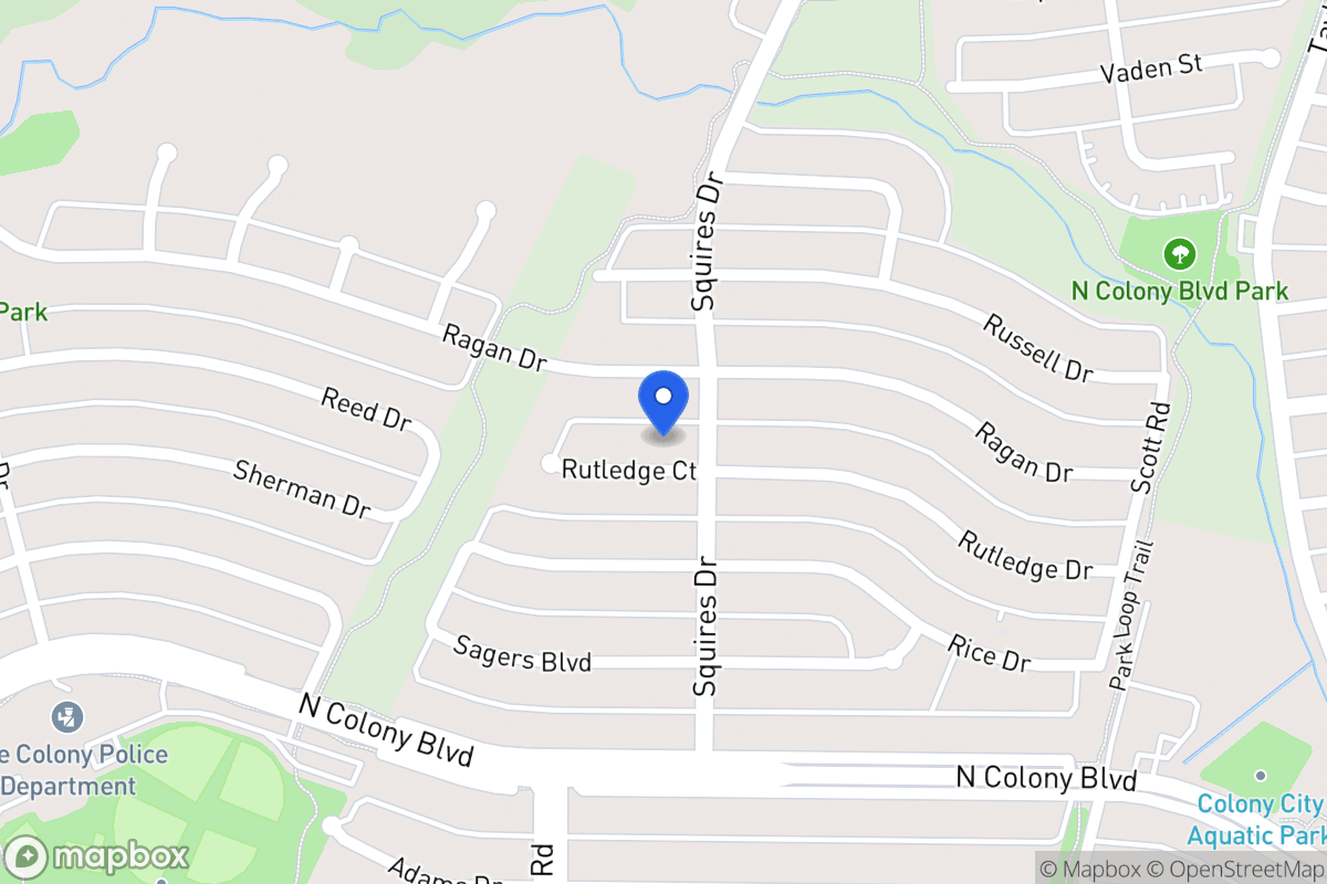 Map of 5408  Rutledge Ct, The Colony, Tx 75056-1379, The Colony