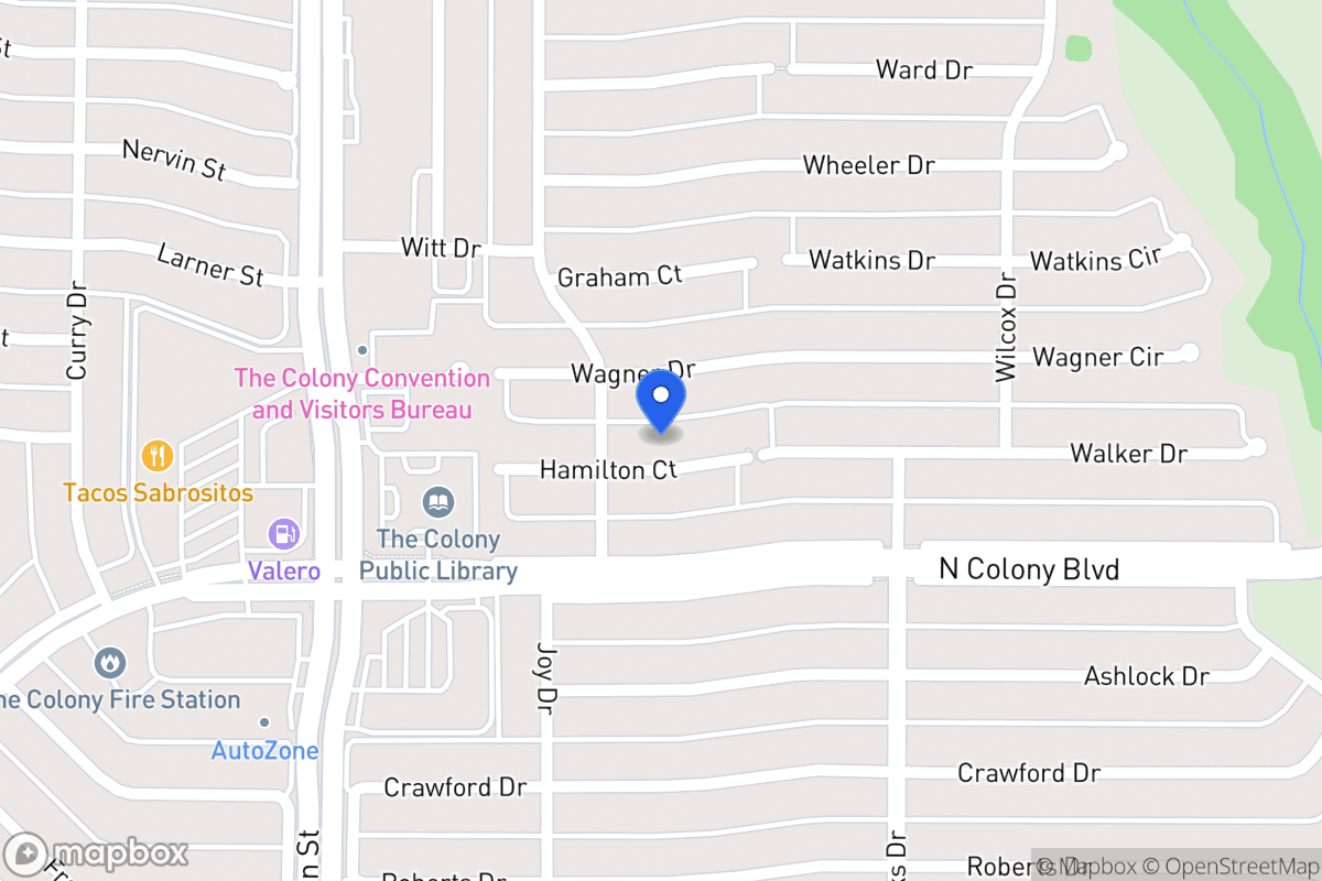 Map of 4808  Hamilton Ct, The Colony, Tx 75056-1108, The Colony