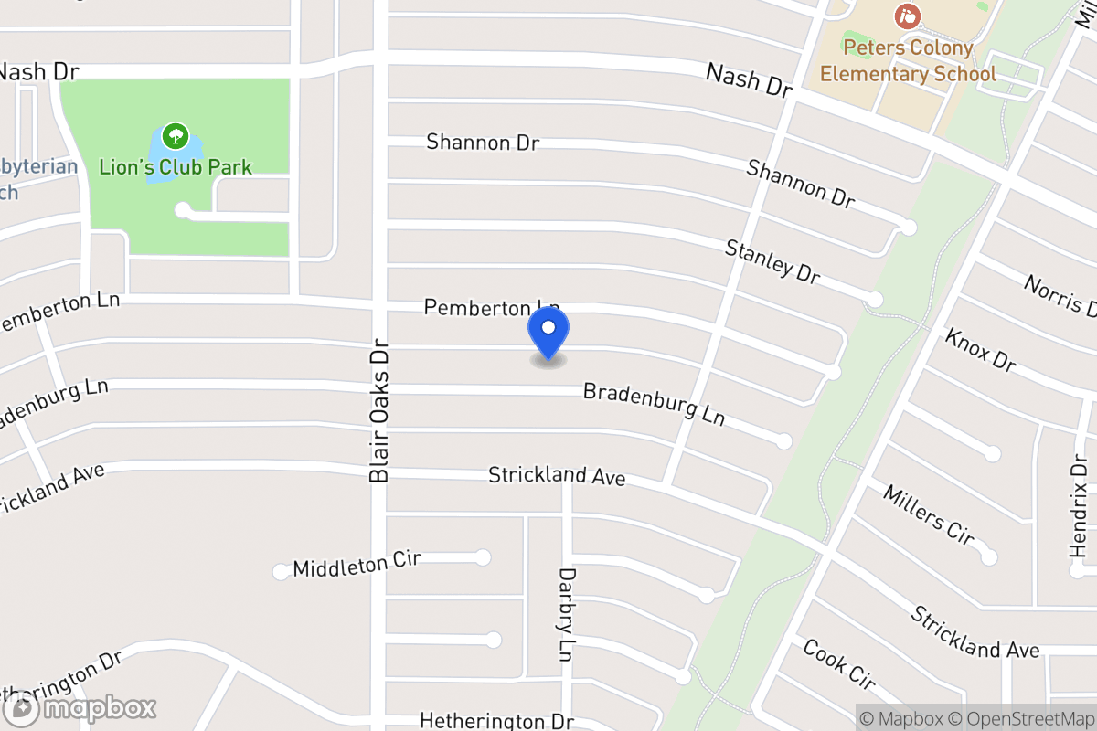 Map of 5033  Brandenburg Ln, The Colony, Tx 75056-2000, The Colony