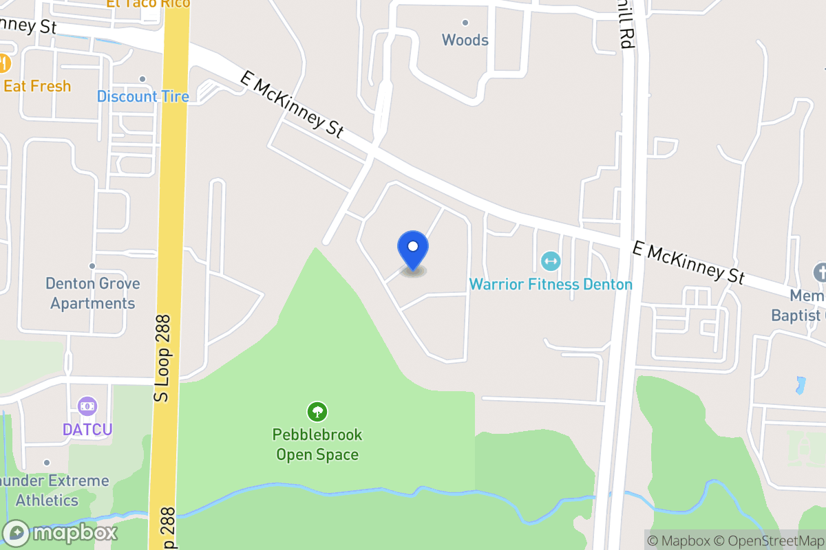 Map of 191  Duchess Dr, Denton, Tx 76208, Denton