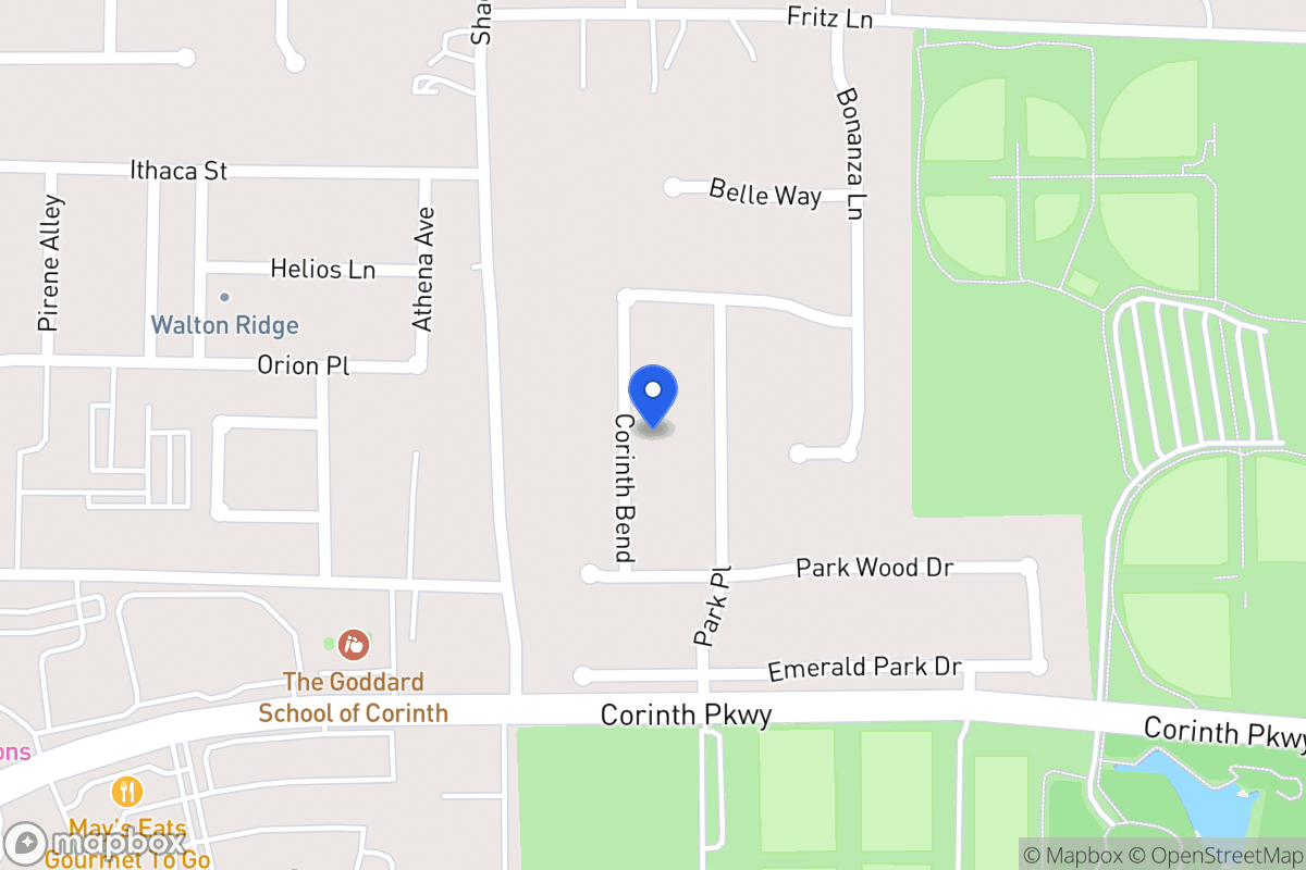 Map of 1408  Corinth Bnd, Corinth, Tx 76208-5317, Corinth