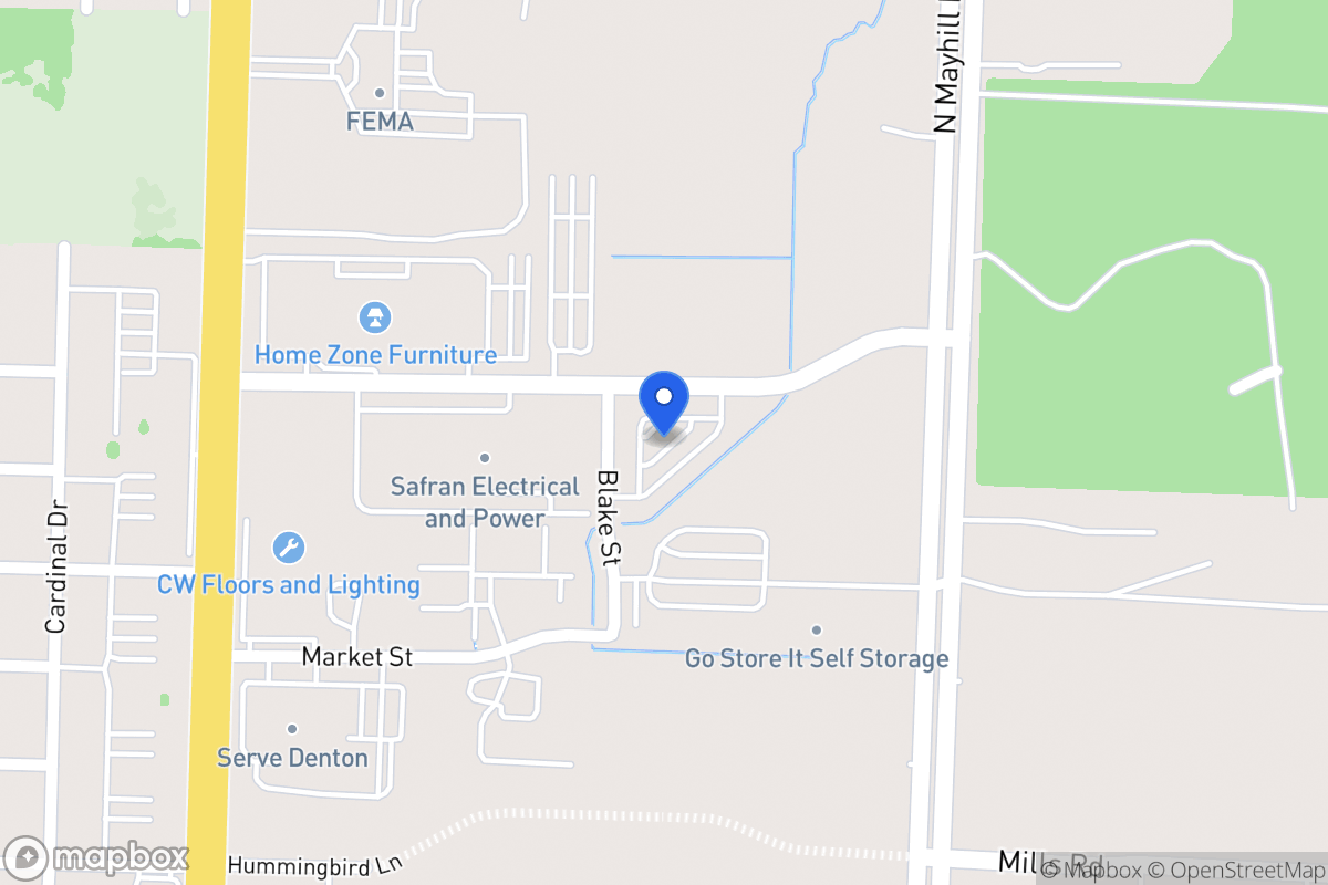 Map of 3800  Russell Newman Blvd, Denton, Tx 76208, Denton
