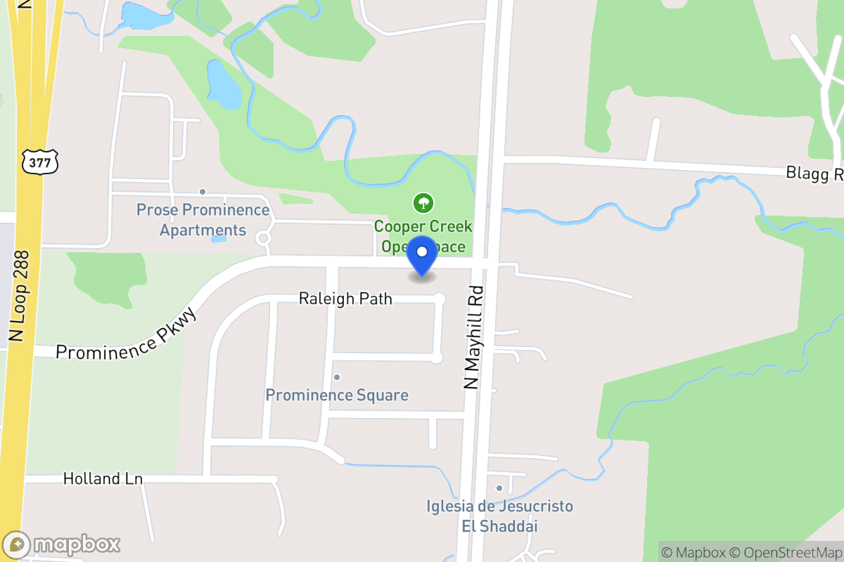 Map of 1405  Raleigh Path , Denton, Tx 76208, Denton