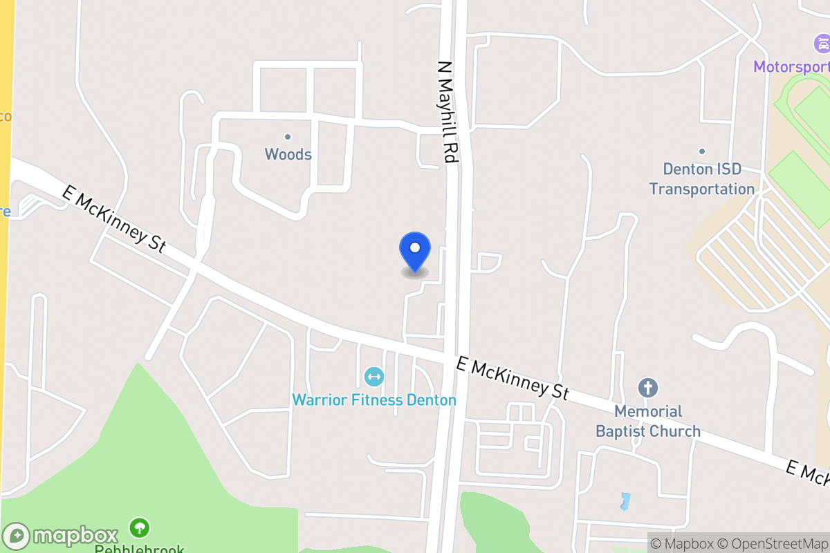 Map of 3919-3921 E Mckinney St, Denton, Tx 76208, Denton