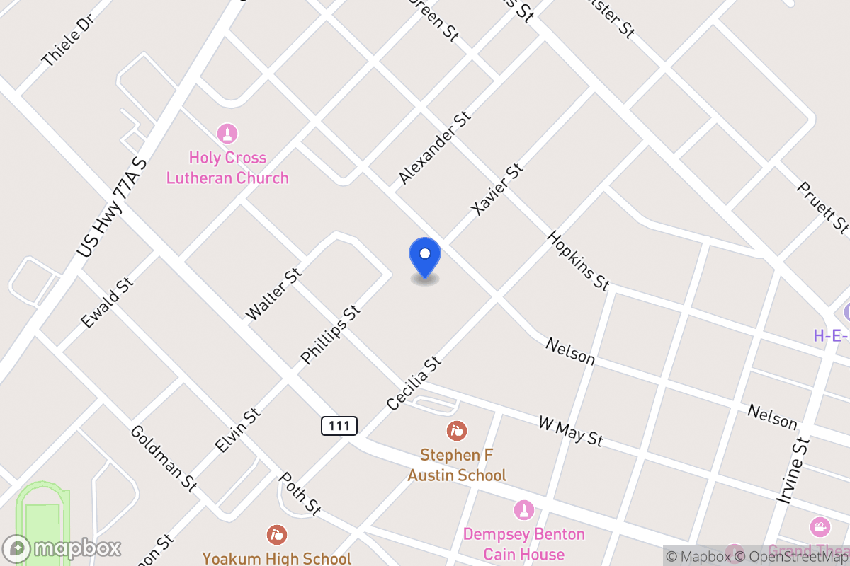 Map of Burkett, Yoakum, Tx 77995, Yoakum